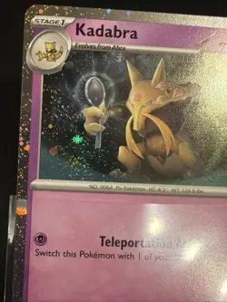 Kadabra 064/165 Scarlet & Violet 151 Cosmos Holo Promo Pokemon Card 2 Swirls NM - Image 5