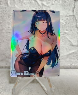 Hinata Trading Card Waifu Goddess Story Anime Girl holo Karte Manga Full Art - Image 1