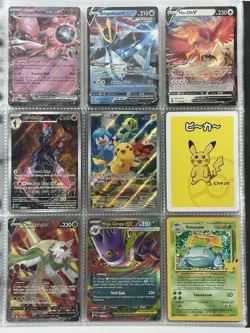 Pokemon Card Collection Binder Lot Holo Rare Pikachu Promo Mega Gengar Mewtwo - Image 1