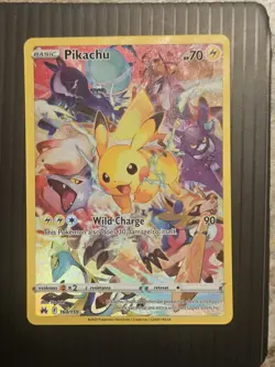 Pokemon Pikachu TCG Card Crown Zenith 160/159 Holo Secret Rare NM/Mint Condition - Image 1