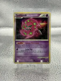 Hp Spiritomb 10/102 Holo Rare Triumphant Pokemon Card - Image 1