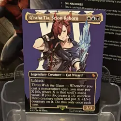 G'raha Tia Scion Reborn Borderless MTG Commander: FINAL FANTASY 203 M NM - Image 1