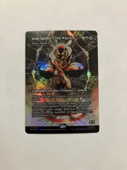 Iron Spider, Civil Warrior (# 39) MTG Marvel Universe - BORDERLESS - FOIL - NM - Image 1