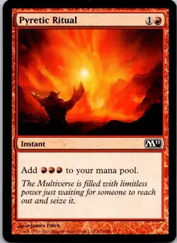 MTG Magic The Gathering Pyretic Ritual M11 Played See Scan E - Image 1