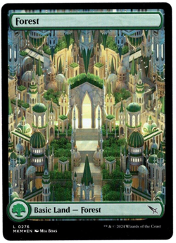 Forest 0276 Foil Full Art Land Murders at Karlov Manor MTG Near Mint - Image 1