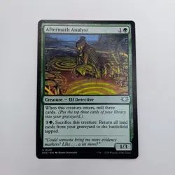 Aftermath Analyst MTG Commander: Edge of Eternities Uncommon Green Elf Combo - Image 1