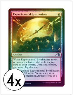 4x Experimental Synthesizer, Foil, Magic the Gathering, MTG NM - Image 1