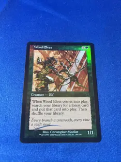 1x FOIL WOOD ELVES x1 Seventh 7th LP MtG Magic fast shipping - Image 1