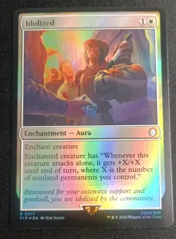 MTG Fallout - Idolized - Foil Rare - Image 1
