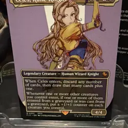 Celes, Rune Knight Borderless 201 Regular Final Fantasy FIC MTG NM See Video - Image 4