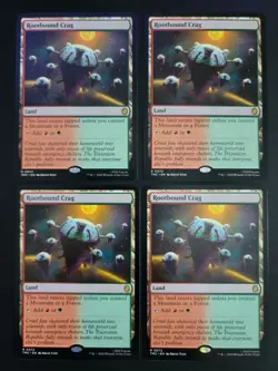 Rootbound Crag (X4) Rare MTG Ninja Turtles - Image 1