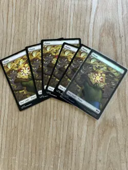 Mtg Tmnt Pizza Lands Plains 1 Foil 5 Regular - Image 1