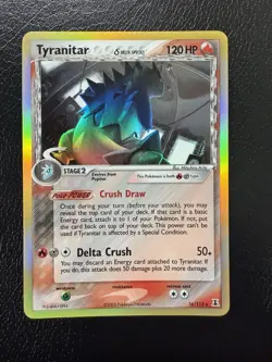 Tyranitar (Delta Species) 16/113 Delta Species Holo Ultra Rare Pokemon TCG LP - Image 1
