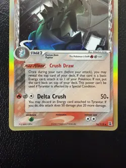 Tyranitar (Delta Species) 16/113 Delta Species Holo Ultra Rare Pokemon TCG LP - Image 3