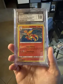 Pokemon Special Delivery Charizard P.M. Center UK Holo Promo SWSH075 - CGC 10 - Image 1