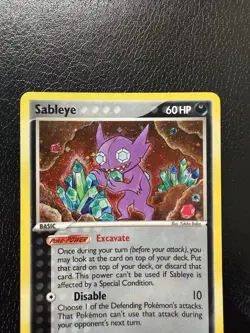 Pokemon TCG Sableye Crystal Guardians 10/100 Holo Rare Card 2006 LP - Image 2