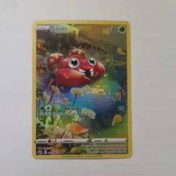 Pokemon Paras GG32/GG70 Crown Zenith Galarian Gallery Full Art Holo - Image 1