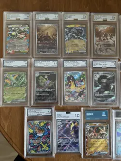 Pokemon Slab Bundle x17 - Japanese AR V EX - AGS GetGraded PSA ACE - NM TCG UK - Image 2