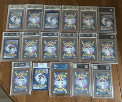 Pokemon Slab Bundle x17 - Japanese AR V EX - AGS GetGraded PSA ACE - NM TCG UK - Image 4