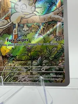 Meowth 106/094 Pokemon Phantasmal Flames Illustration Rare English - Image 4