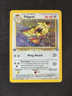 ◓Pidgeot 8/64 Jungle Set 1999 - Pokemon TCG WOTC 1st Edition Holo Rare*MP◓ - Image 2
