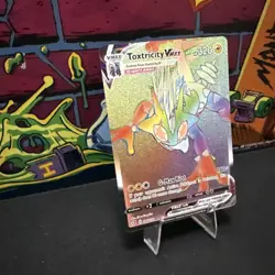 Pokemon TCG SWSH02: Rebel Clash #196/192 Toxtricity VMAX (Secret) NM - Image 2