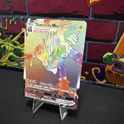 Pokemon TCG SWSH02: Rebel Clash #196/192 Toxtricity VMAX (Secret) NM - Image 3