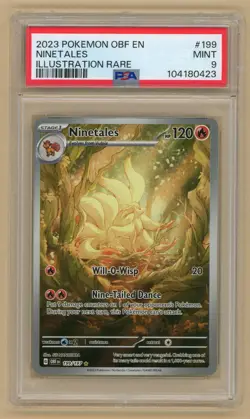 2023 Pokemon TCG - Ninetales Illustration Rare 199/197 OBF EN - PSA 9 MINT - Image 1