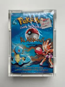 1999 Pokemon Blackout Theme Deck Factory Sealed + Acrylic Case - Image 1