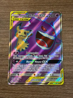 2019 Pokemon Sun & Moon Team Up Gengar & Mimikyu GX #164/181 - Image 1