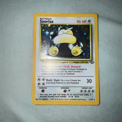 Pokemon TCG Snorlax Jungle 11/64 Holo Unlimited Holo Rare - Image 2