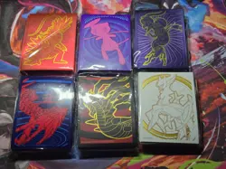 Lot Bundle of 6 Sealed Pokemon Deck Sleeves - Image 1