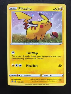 Pokemon Pikachu - SWSH039 - Holo Black Star Promo - Near Mint - NM - Image 1