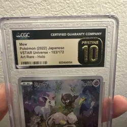 Pokemon TCG Mew 183/172 VSTAR Universe Art Rare Holo CGC Pristine 10 2022 - Image 2