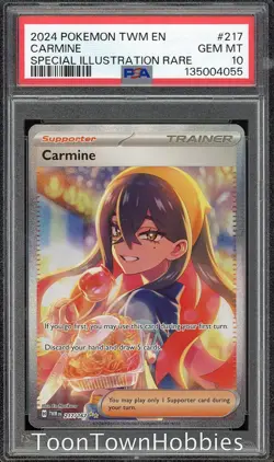 PSA 10 Pokemon - Carmine 217/167 - Twilight Masquerade - Image 1