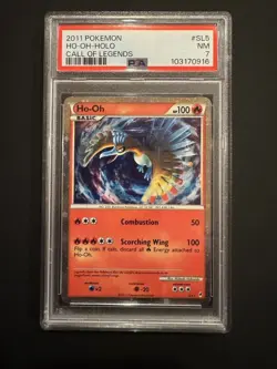 Ho-Oh SL5 Call of Legends Holo Secret Rare Card PSA 7 NM - Image 1