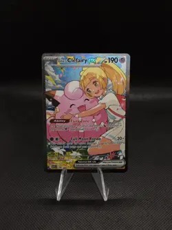 Lillie’s Clefairy ex 280/217 SECRET SIR Pokemon Ascended Heroes IN HAND - Image 1