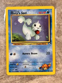 Misty's Seel 088/132 Pokemon TCG Gym Heroes WOTC Vintage Regular Near Mint N1 - Image 1