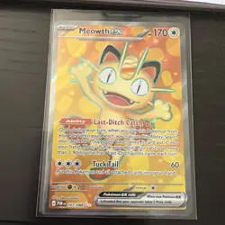 English Pokemon Perfect Order Meowth Ex Full Art (107/088). - Image 1