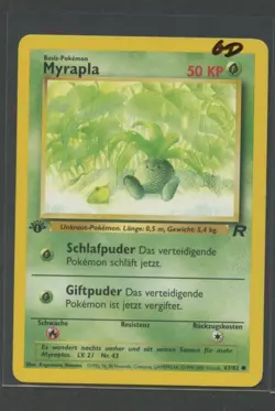 Myrapla 1. Edition | Team Rocket 63/82 | Pokemon Karte Deutsch GOOD 2000 - Image 1