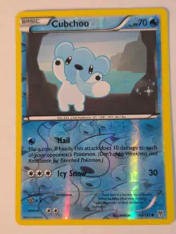 Cubchoo 40/135 Common Plasma Storm Pokemon REVERSE HOLO NM - Image 1