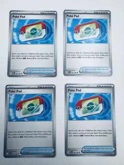 4x Poke Pad 081/088 x4 - NM Perfect Order Pokemon Playset ME03 - Image 1