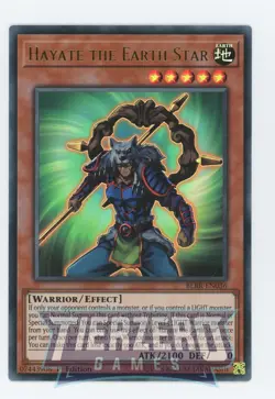 Yugioh Hayate the Earth Star BLRR-EN036 Ultra Rare 1st Edition Near Mint - Image 1