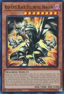 Yugioh! LP Red-Eyes Black Fullmetal Dragon - ROTA-EN005 - Ultra Rare - 1st Editi - Image 1
