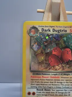 Dark Dugtrio 6/82 Pokemon Card TCG Team Rocket Unlimited Holo (Laminated) - Image 3
