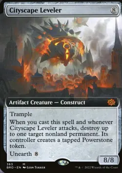 MTG English Cityscape Leveler (Extended Art) NM Foil The Brothers' War - Image 1