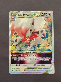 Pokemon TCG Hisuian Zoroark VSTAR Sword & Shield - Lost Origin 147/196 Holo (NM) - Image 1