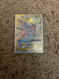 2019 Pokemon SM Unified Minds #228 Garchomp and Giratina Full Art Tag Team - Image 1
