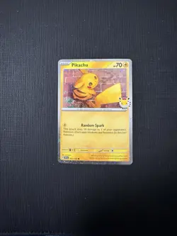 2026 Pikachu 051/162 Pokemon Day 30th Anniversary Stamped Promo Cosmos Holo NM - Image 1