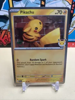 Pikachu 051/162 Cosmos Holo Swirl Pokemon Day 2026 Promo Pokemon Tcg - Image 1